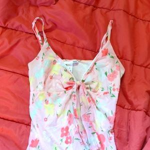 H&M women's strappy floral top
